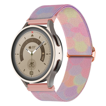 Nylon Watch Band for Coros Pace 2 / Apex 42mm , 20mm Pattern Adjustable Braided Loop Strap