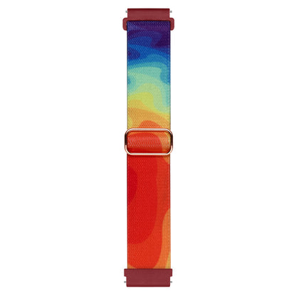 Nylon Watch Band for Coros Pace 2 / Apex 42mm , 20mm Pattern Adjustable Braided Loop Strap