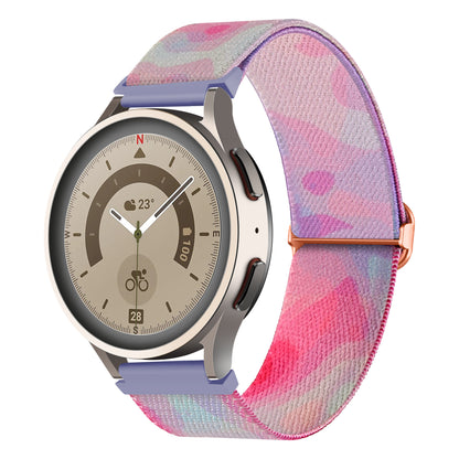 Nylon Watch Band for Coros Pace 2 / Apex 42mm , 20mm Pattern Adjustable Braided Loop Strap