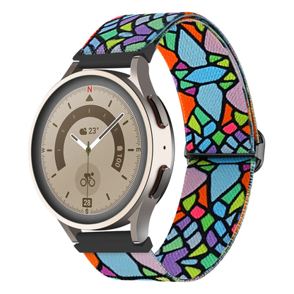 Pattern Watch Band for Coros Apex Pro / Apex 46mm , 22mm Nylon Braided Strap Replacement