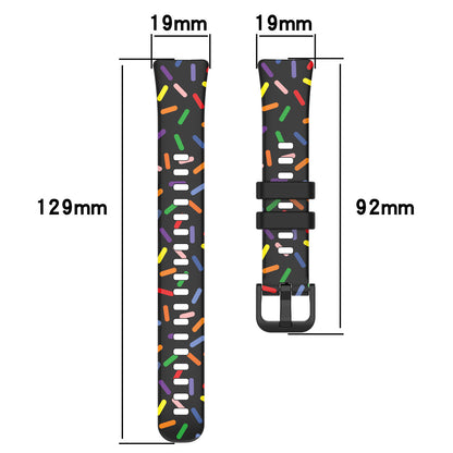 For Huawei Band 8 Colorful Spotted Silicone Strap Replacement Watch Band