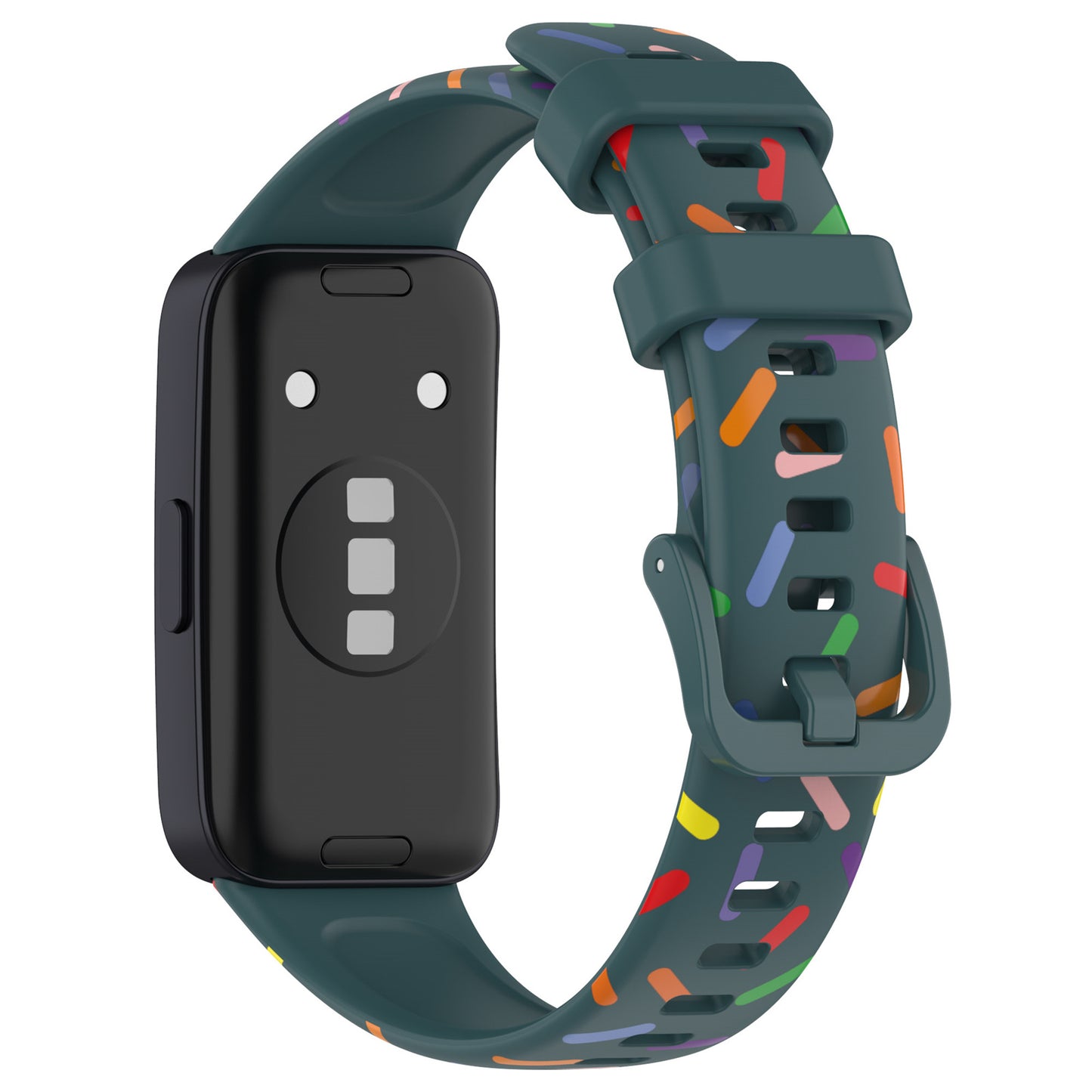 For Huawei Band 8 Colorful Spotted Silicone Strap Replacement Watch Band