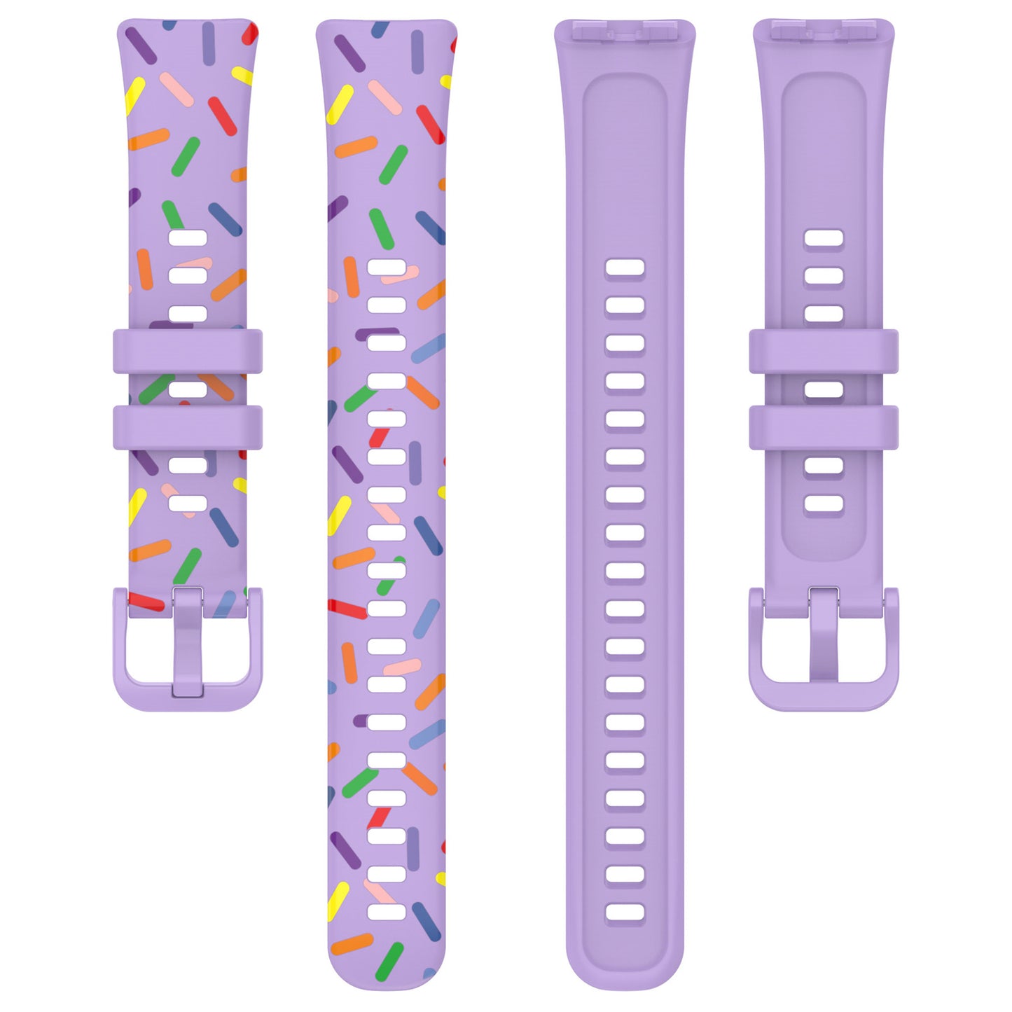 For Huawei Band 8 Colorful Spotted Silicone Strap Replacement Watch Band