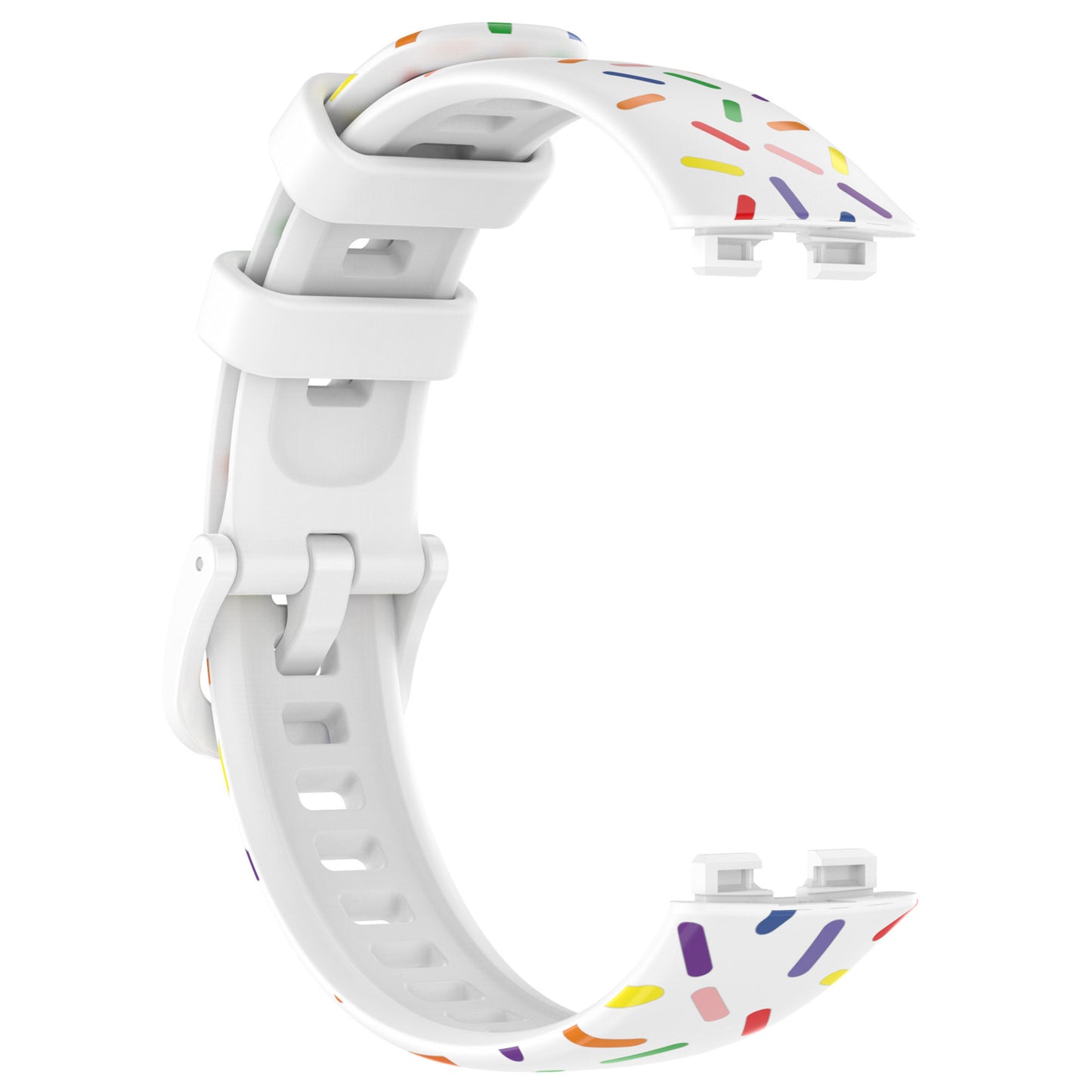 For Huawei Band 8 Colorful Spotted Silicone Strap Replacement Watch Band
