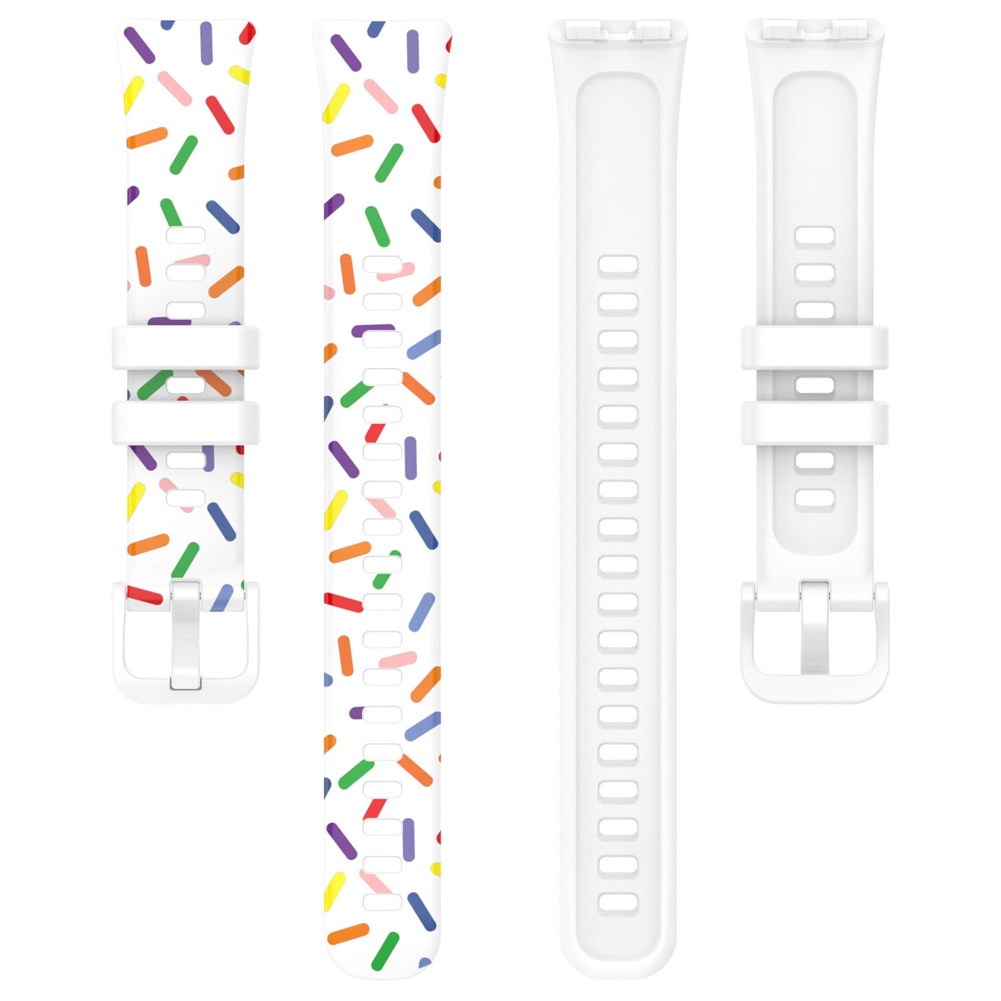 For Huawei Band 8 Colorful Spotted Silicone Strap Replacement Watch Band