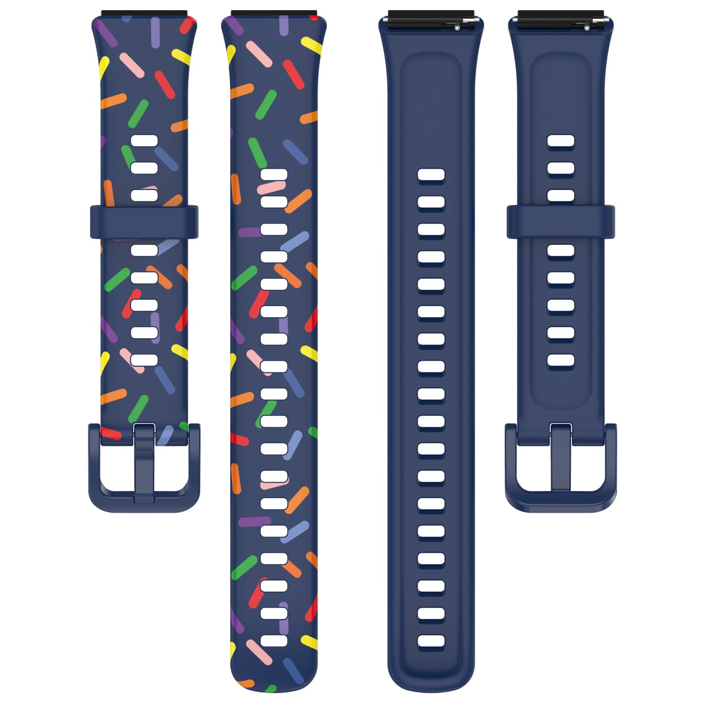 For Huawei Band 7 Colorful Spotted Wrist Band Replacement Silicone Watch Strap