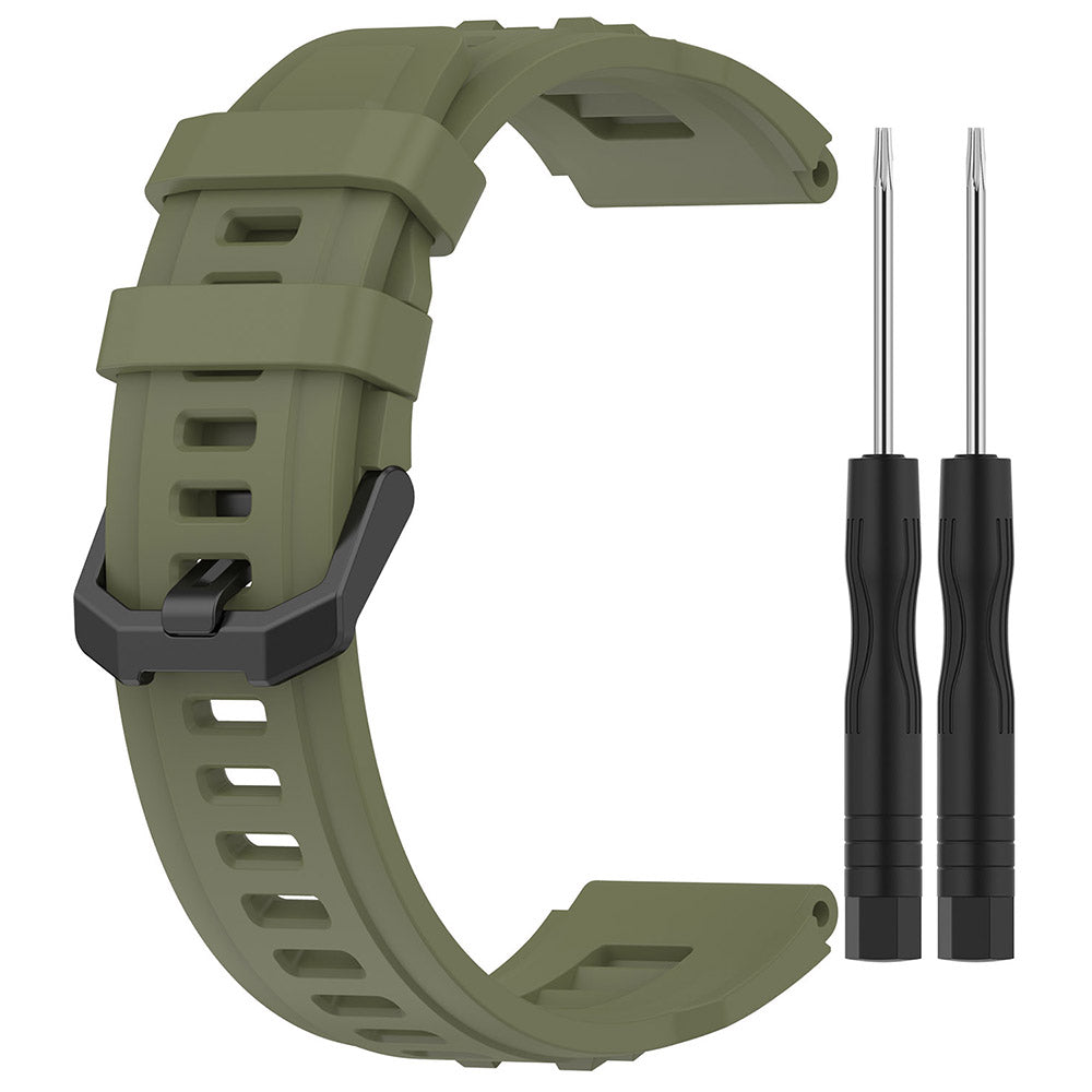 For Huami Amazfit T-rex Ultra A2142 Silicone Watch Strap Adjustable Wrist Band