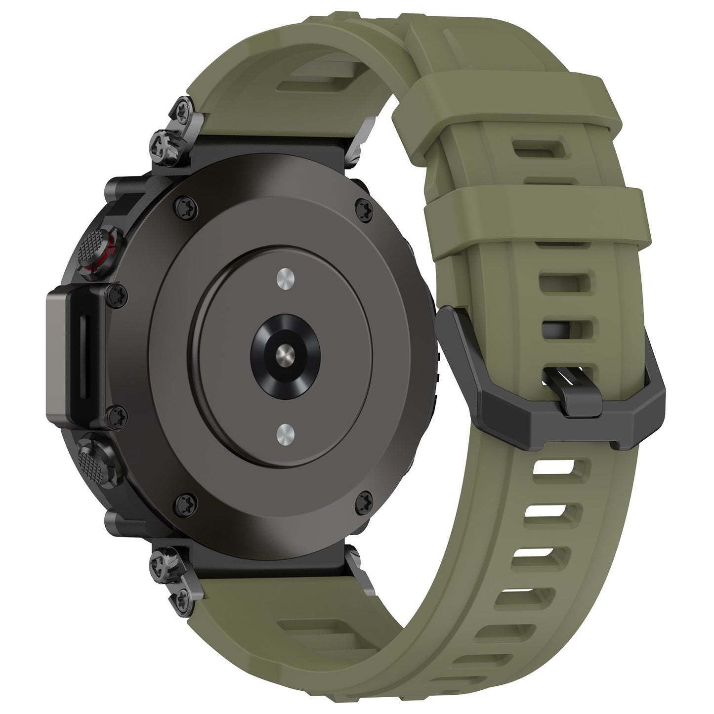 For Huami Amazfit T-rex Ultra A2142 Silicone Watch Strap Adjustable Wrist Band