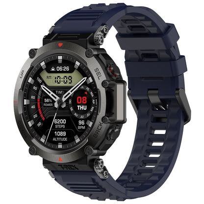 For Huami Amazfit T-rex Ultra A2142 Silicone Watch Strap Adjustable Wrist Band