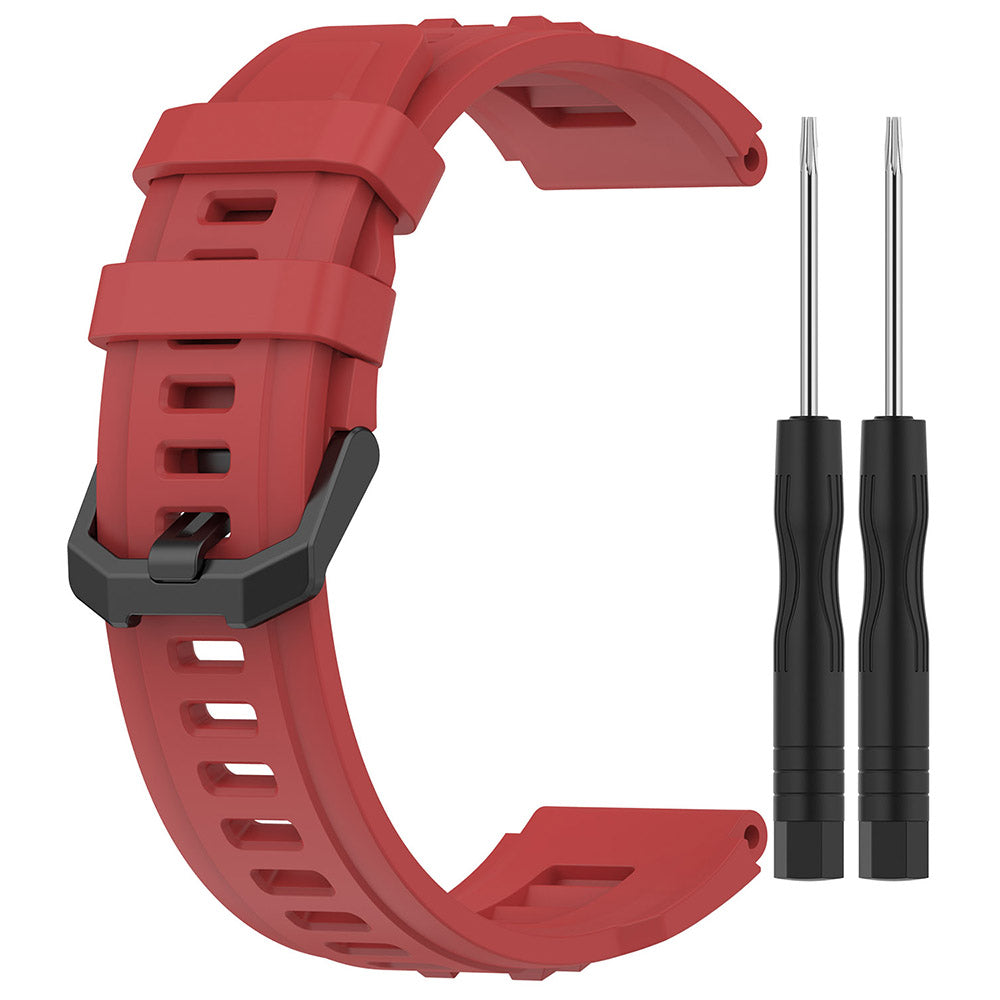 For Huami Amazfit T-rex Ultra A2142 Silicone Watch Strap Adjustable Wrist Band