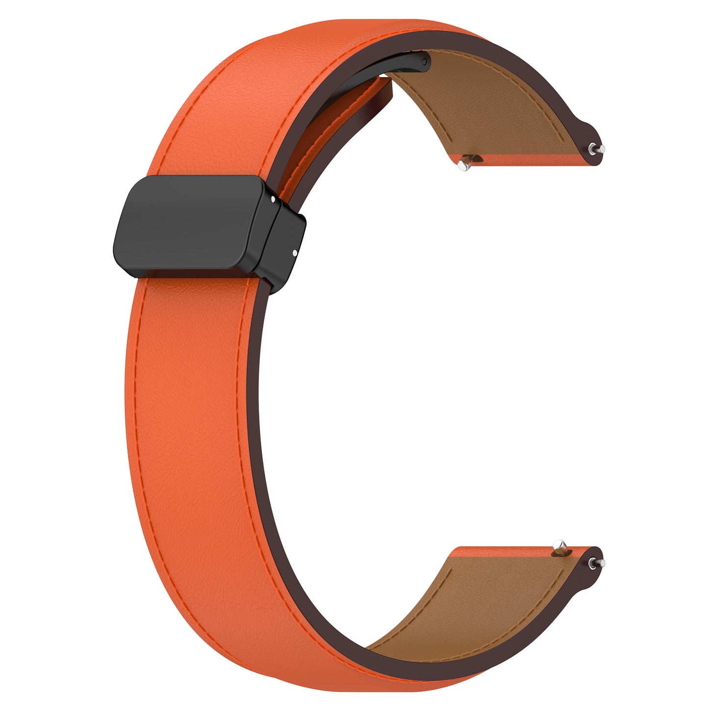 For Samsung Galaxy Watch 6 40mm 44mm / Watch 5 40mm 44mm Watch Band 20mm Genuine Cow Leather Folding Buckle Wrist Strap