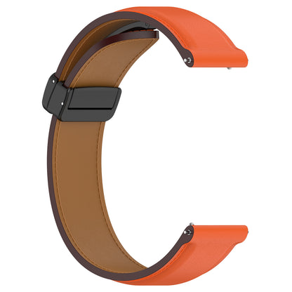 For Samsung Galaxy Watch 6 40mm 44mm / Watch 5 40mm 44mm Watch Band 20mm Genuine Cow Leather Folding Buckle Wrist Strap