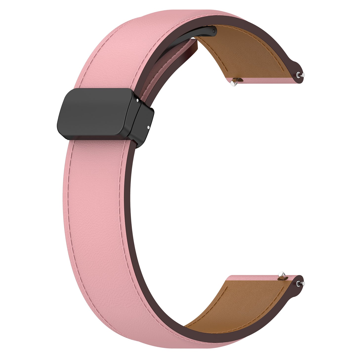 For Samsung Galaxy Watch 6 40mm 44mm / Watch 5 40mm 44mm Watch Band 20mm Genuine Cow Leather Folding Buckle Wrist Strap
