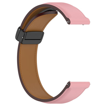 For Samsung Galaxy Watch 6 40mm 44mm / Watch 5 40mm 44mm Watch Band 20mm Genuine Cow Leather Folding Buckle Wrist Strap