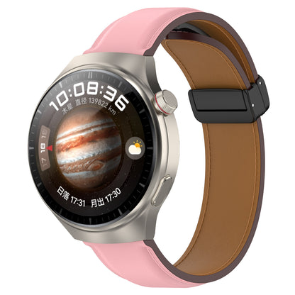 For Samsung Galaxy Watch 6 40mm 44mm / Watch 5 40mm 44mm Watch Band 20mm Genuine Cow Leather Folding Buckle Wrist Strap