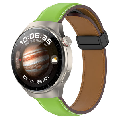 For Samsung Galaxy Watch 6 40mm 44mm / Watch 5 40mm 44mm Watch Band 20mm Genuine Cow Leather Folding Buckle Wrist Strap