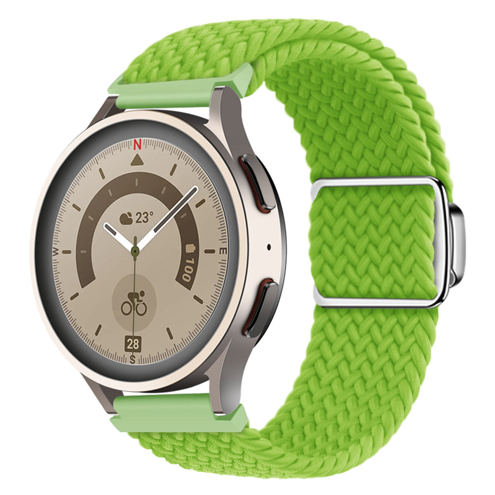 Braided Nylon Watch Bands for Samsung Galaxy Watch6 / Watch6 Classic / Watch 5 / Watch 5 Pro / Watch4 / Watch4 Classic , Magnetic Buckle  20mm Wrist Strap