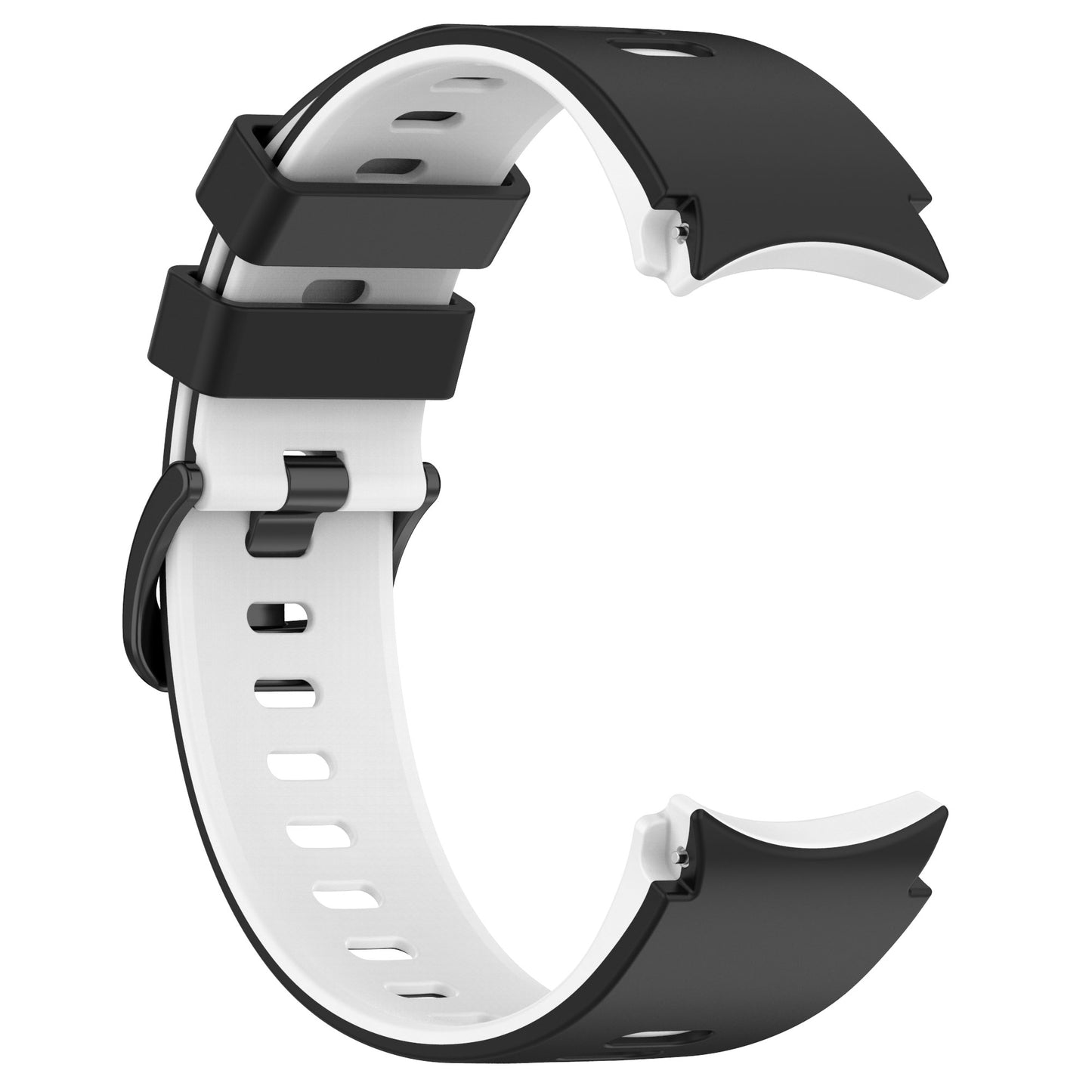 Watch Band for Samsung Galaxy Watch6 40mm 44mm / Watch6 Classic 43mm 47mm , Dual-color Silicone Wrist Strap