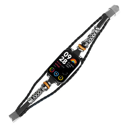 For Xiaomi Smart Band 8 Pro Replacement Strap Ethnic Style Beaded Retro DIY Watch Bands with Connector