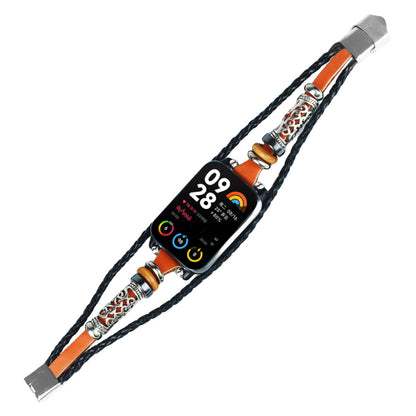 For Xiaomi Smart Band 8 Pro Replacement Strap Ethnic Style Beaded Retro DIY Watch Bands with Connector