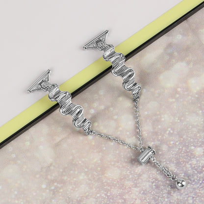 For Samsung Galaxy Watch4 / 4 Classic / Watch 5 Alloy Watch Band 20mm Rhinestones Decor Bracelet Strap