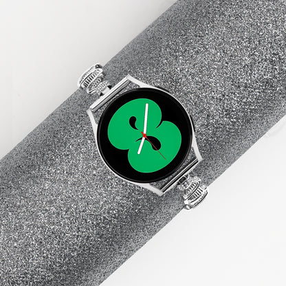 For Samsung Galaxy Watch4 / 4 Classic / Watch 5 Alloy Watch Band 20mm Rhinestones Decor Bracelet Strap