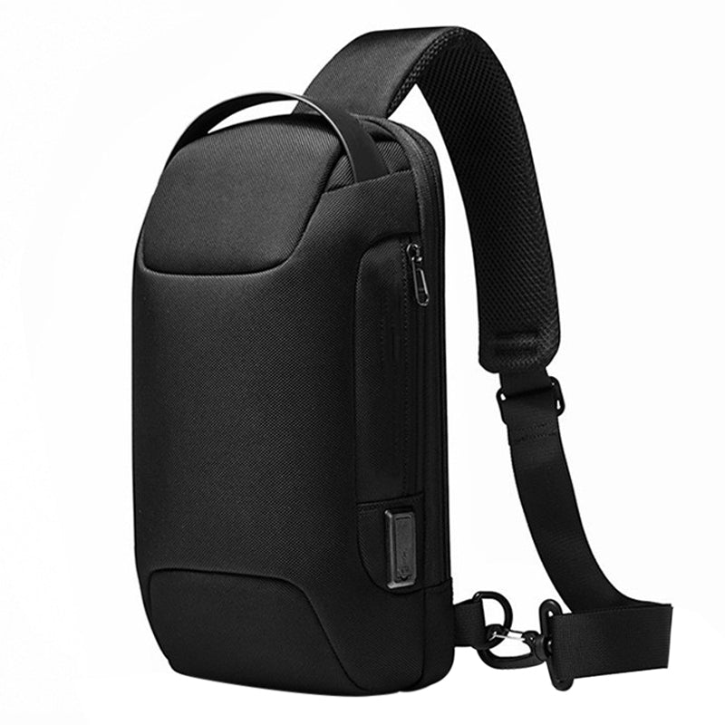 Waterproof Carrying Bag for Steam Deck Anti-theft Crossbody Shoulder Sling Backpack with Charging Port