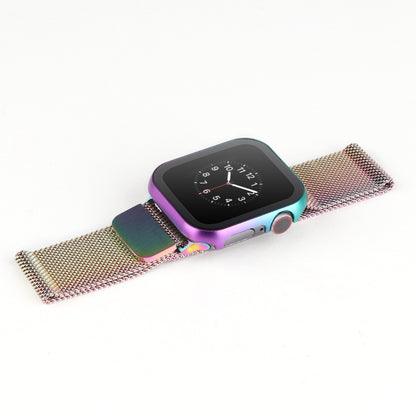 For Apple Watch Series 3 2 1 38mm Full Protection Metal Watch Case with Tempered Glass Screen Protector