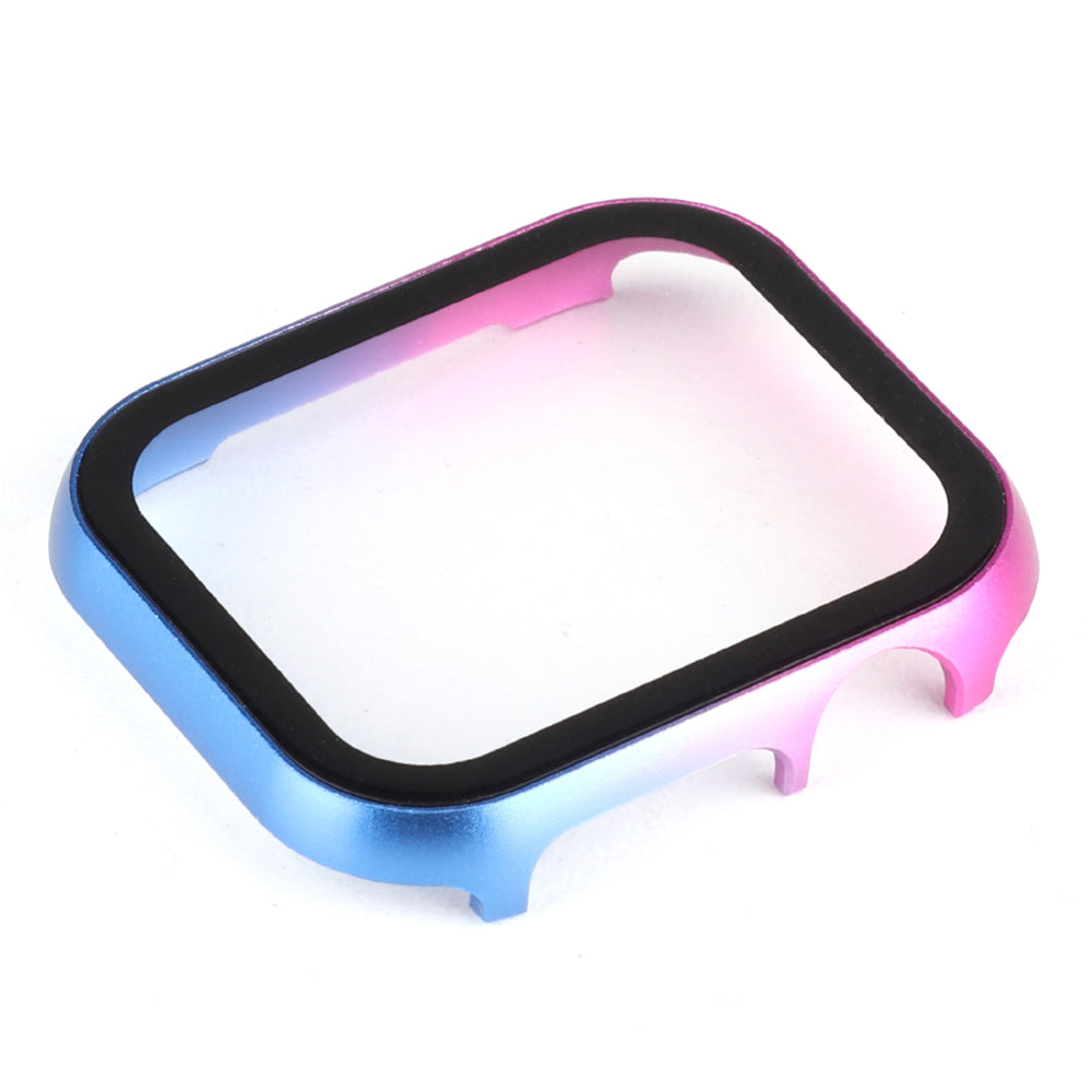 For Apple Watch Series 3 2 1 42mm Hard Case Metal Watch Cover with Tempered Glass Screen Protector