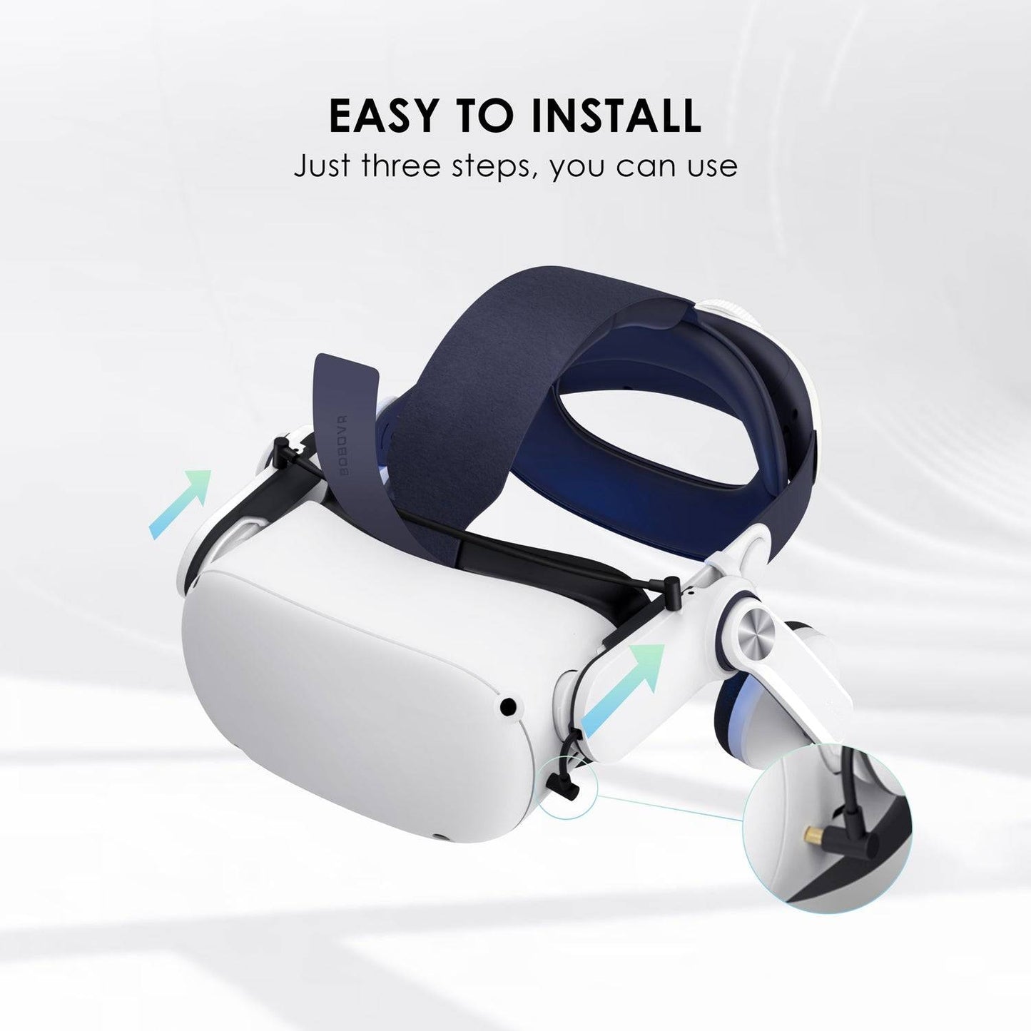 BOBOVR A2 Air For Oculus Quest2 Headphones VR Glasses Headset with Magnetic Earmuffs (CE Certificated)