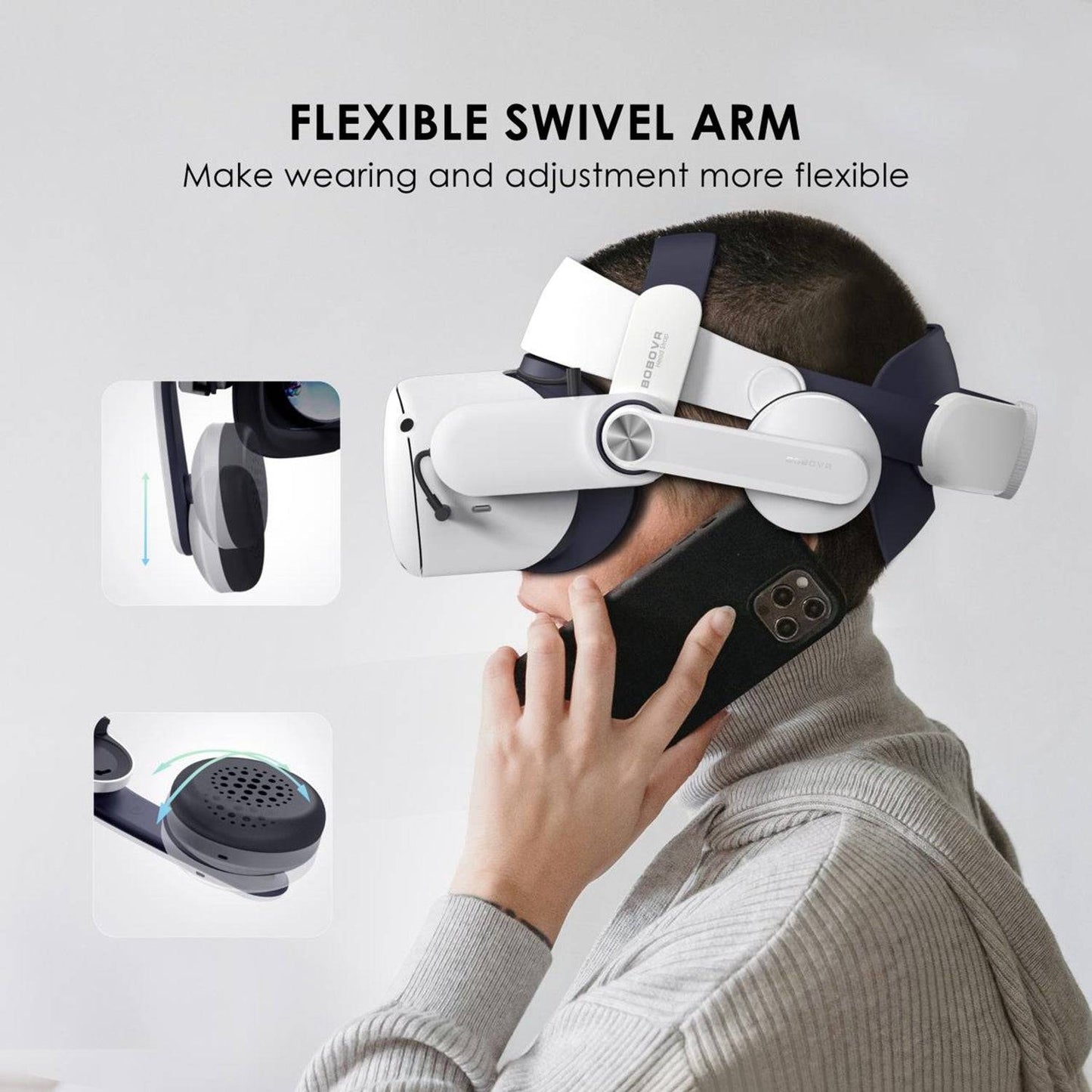 BOBOVR A2 Air For Oculus Quest2 Headphones VR Glasses Headset with Magnetic Earmuffs (CE Certificated)