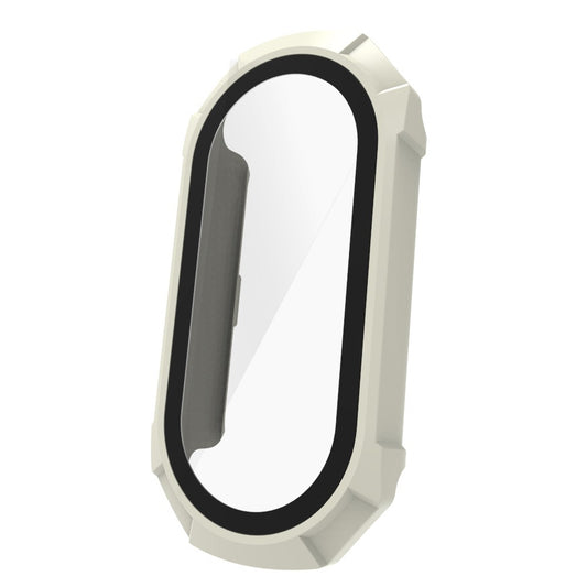 For Xiaomi Smart Band 8 Hard PC Watch Case Protective Frame with Integrated HD Glass Film