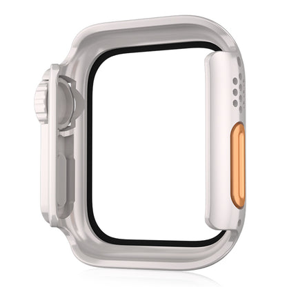 For Apple Watch Series 9 / 8 / 7 45mm Waterproof Hard PC Watch Case with Tempered Glass Screen Protector