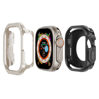 PC+TPU Watch Case for Apple Watch Series 9 / 8 / 7 45mm / 6 5 4 SE (2022) SE 44mm Scratch-Resistant Frame Cover