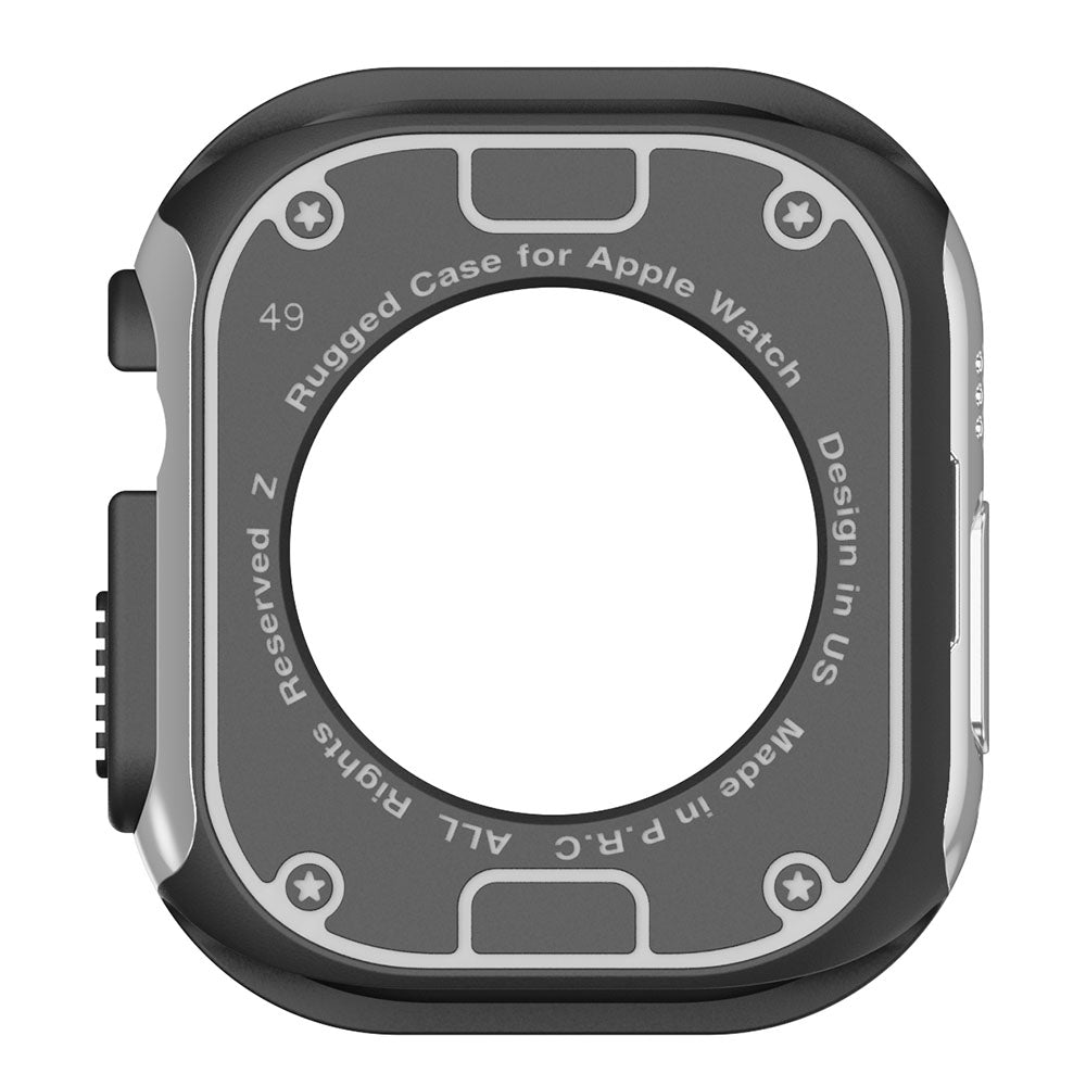 PC+TPU Watch Case for Apple Watch Series 9 / 8 / 7 45mm / 6 5 4 SE (2022) SE 44mm Scratch-Resistant Frame Cover