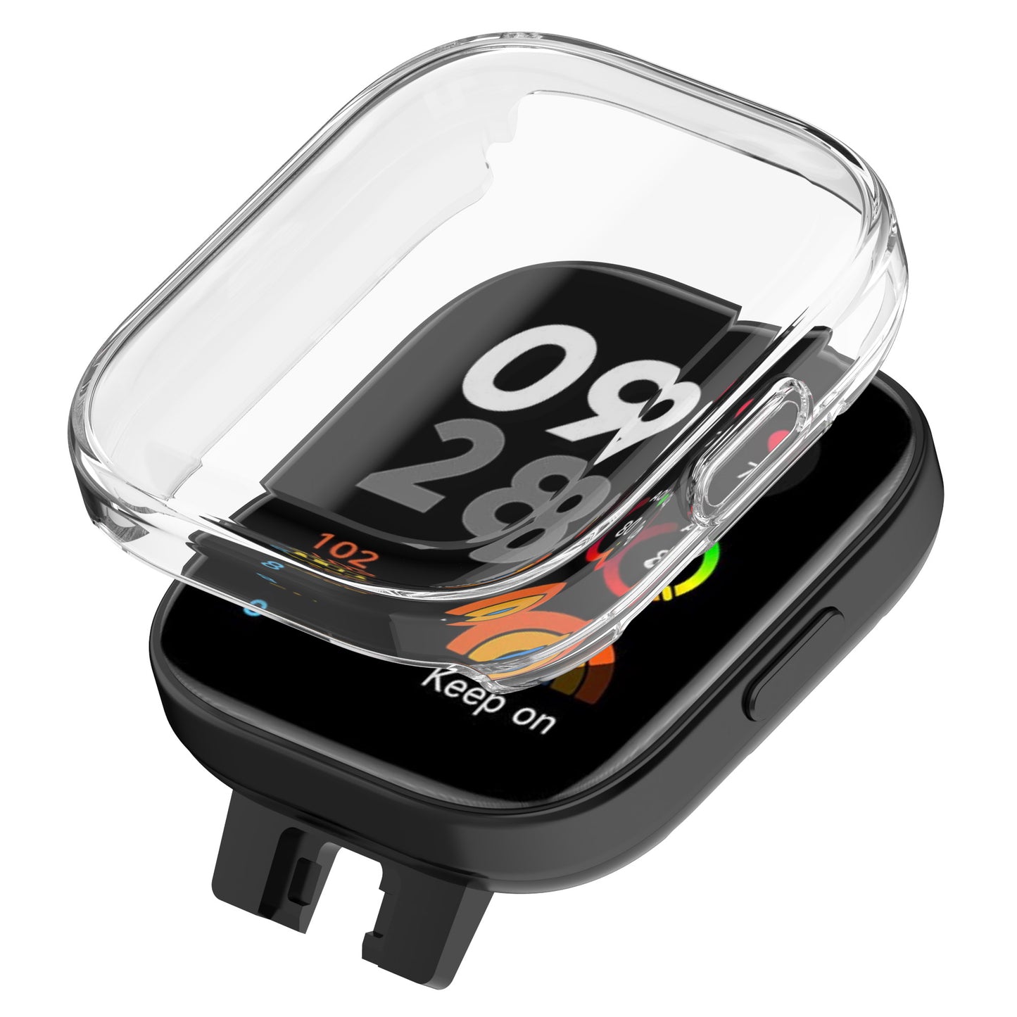 For Xiaomi Redmi Watch 3 / Watch 3 Lite Electroplating TPU Anti-drop Cover Full Coverage Watch Case