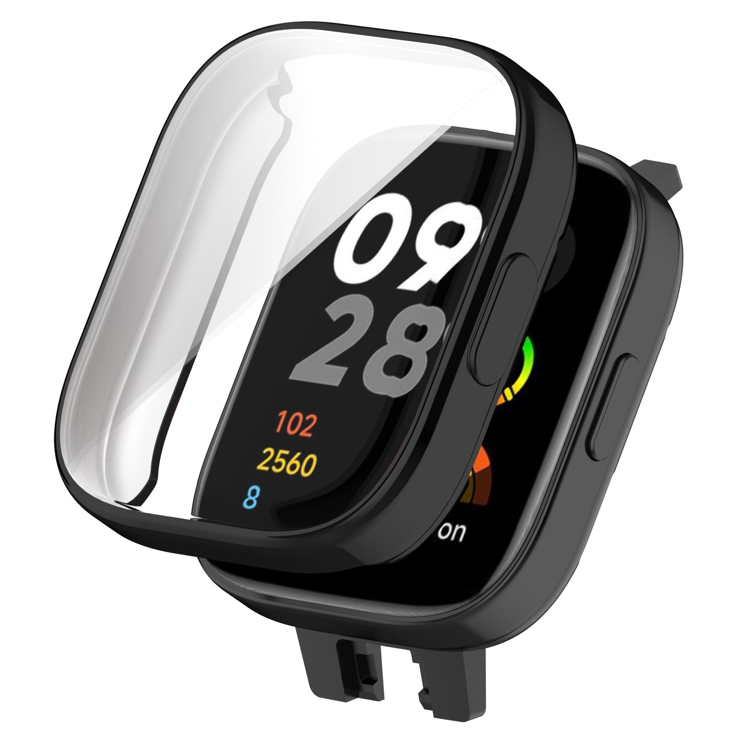 For Xiaomi Redmi Watch 3 / Watch 3 Lite Electroplating TPU Anti-drop Cover Full Coverage Watch Case