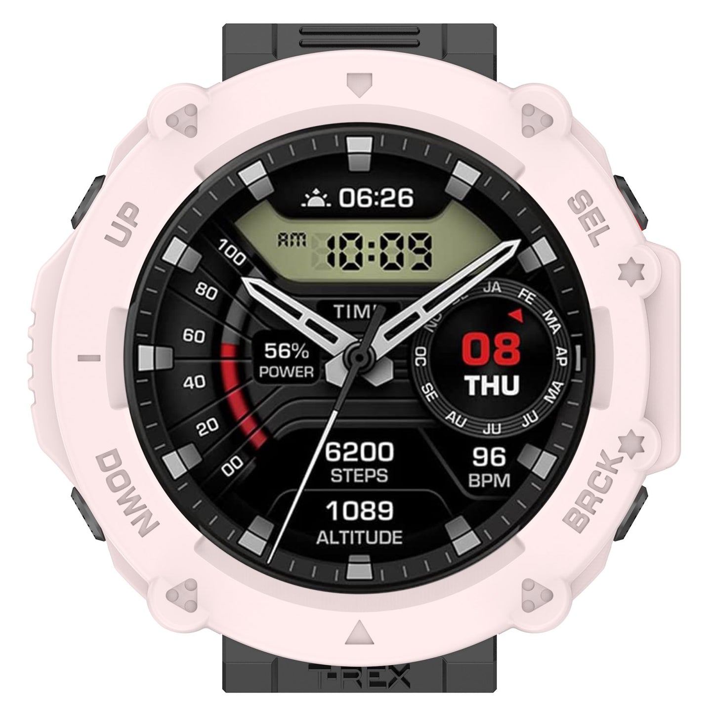 Anti-Scratch Watch Housing Case for Amazfit T-Rex Ultra A2142 TPU Cover Quick Release Hollow Case