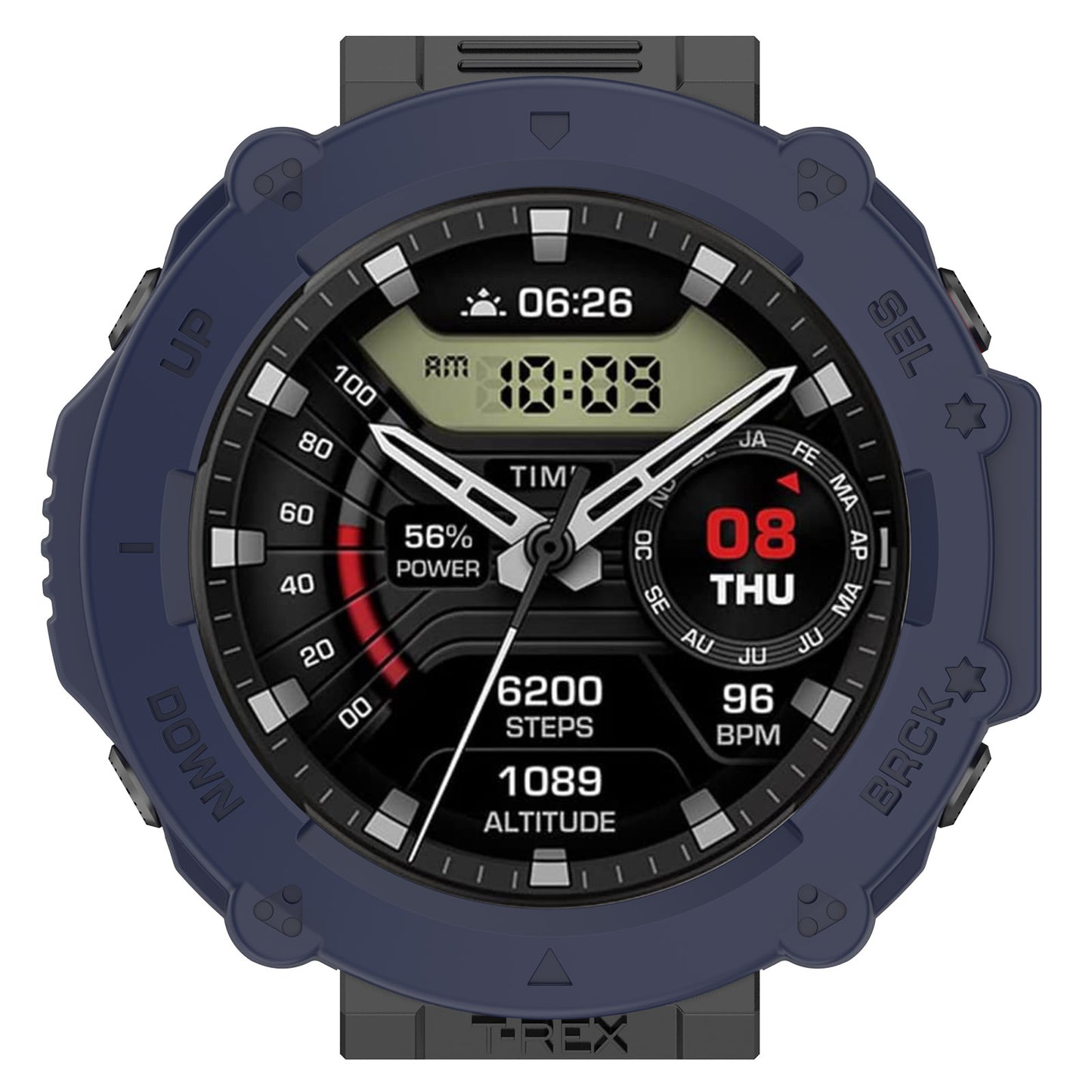 Anti-Scratch Watch Housing Case for Amazfit T-Rex Ultra A2142 TPU Cover Quick Release Hollow Case