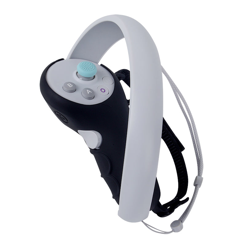 2Pcs Handle Grip Shell for Pico 4  /  Pico 4 Pro VR Controller Anti-slip Silicone Case with Lanyard