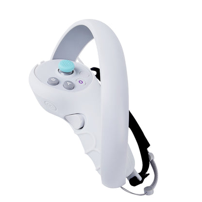2Pcs Handle Grip Shell for Pico 4  /  Pico 4 Pro VR Controller Anti-slip Silicone Case with Lanyard