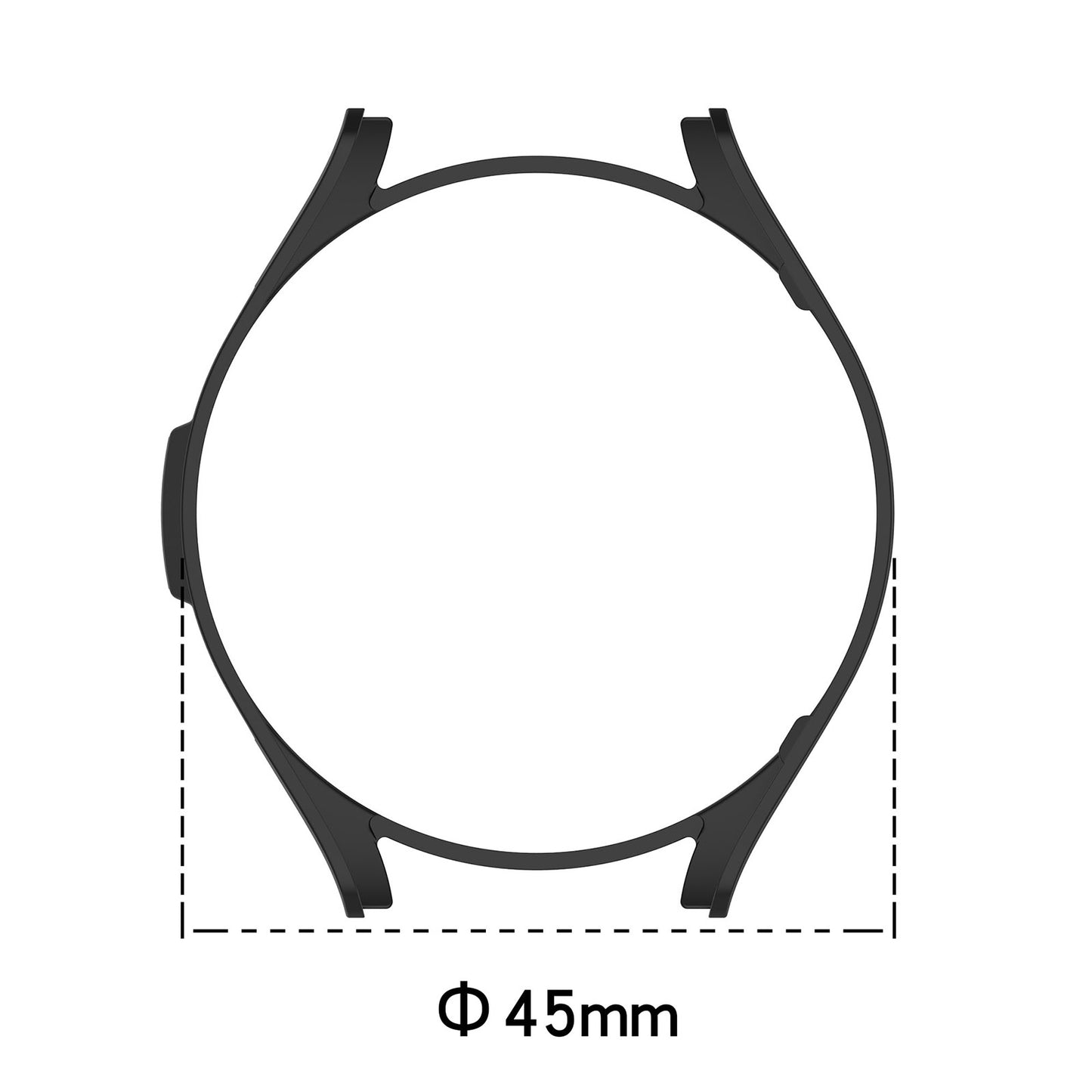 For Samsung Galaxy Watch6 Classic 43mm Scratch Proof Protective Case Hollowed-out Hard PC Cover