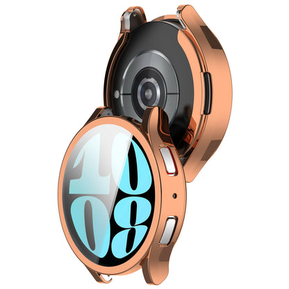 For Samsung Galaxy Watch6 40mm Electroplating Watch Protector Full Coverage TPU Watch Case