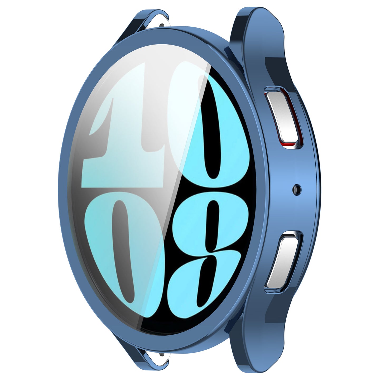 For Samsung Galaxy Watch6 40mm Electroplating Watch Protector Full Coverage TPU Watch Case