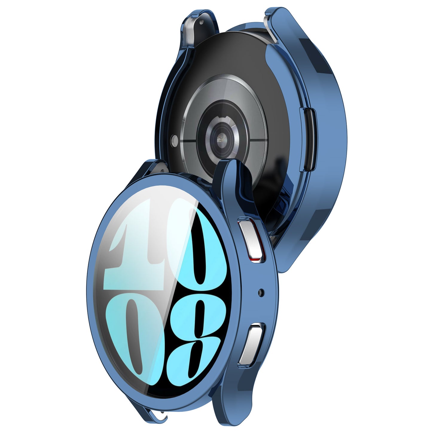For Samsung Galaxy Watch6 40mm Electroplating Watch Protector Full Coverage TPU Watch Case