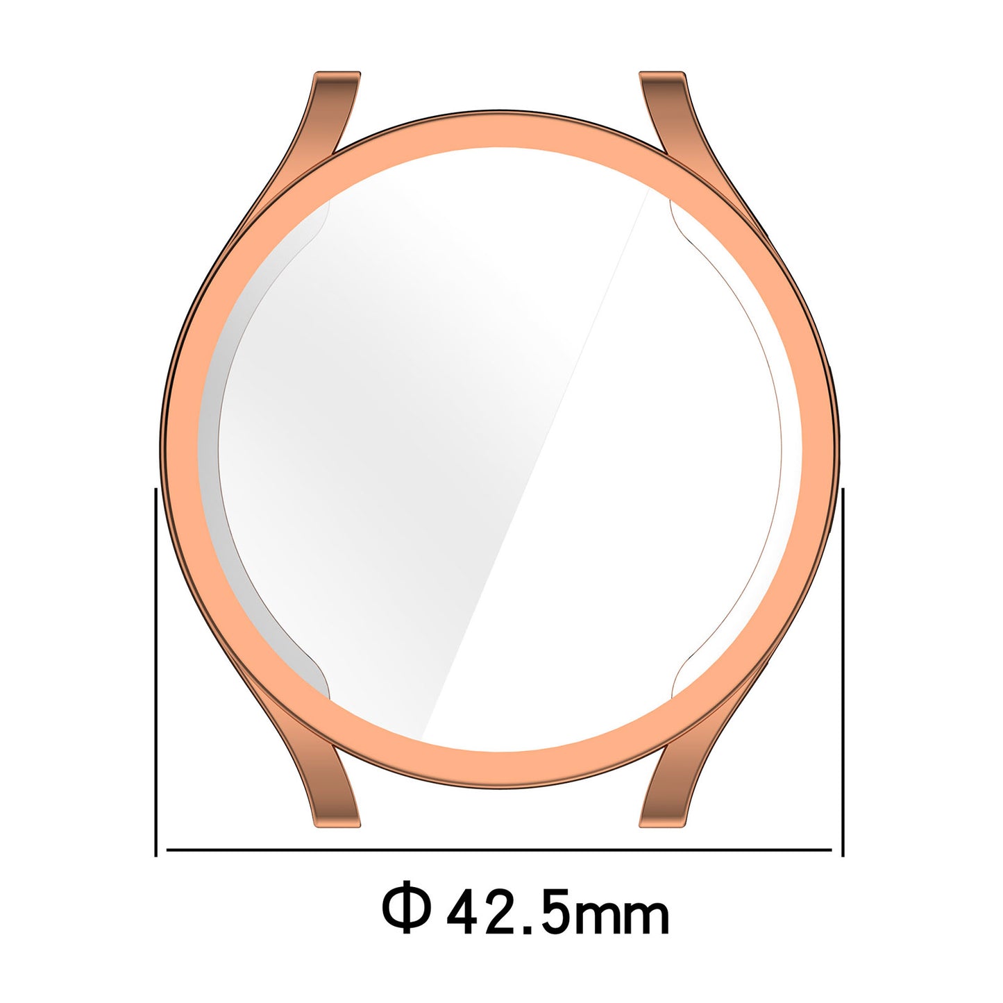 For Samsung Galaxy Watch6 40mm Electroplating Watch Protector Full Coverage TPU Watch Case
