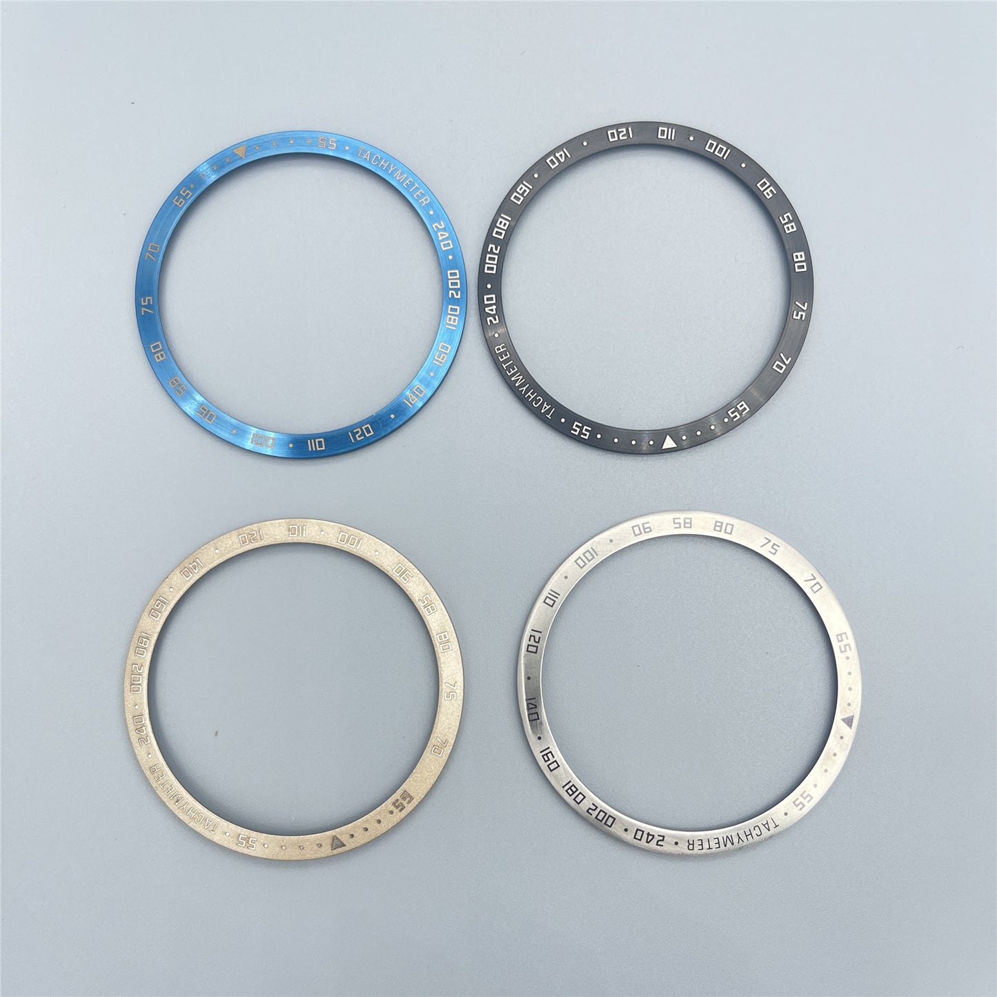For Samsung Galaxy Watch6 Classic 47mm Watch Stainless Steel Bezel Insert Protective Ring Anti-scratch Adhesive Cover (Type E)
