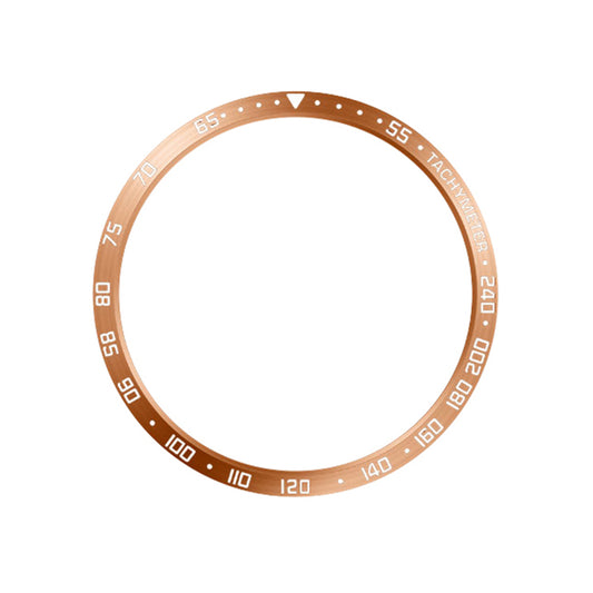 For Samsung Galaxy Watch6 Classic 47mm Watch Stainless Steel Bezel Insert Protective Ring Anti-scratch Adhesive Cover (Type E)