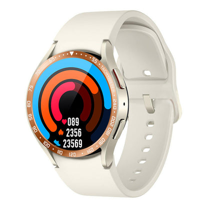 For Samsung Galaxy Watch6 Classic 47mm Watch Stainless Steel Bezel Insert Protective Ring Anti-scratch Adhesive Cover (Type E)