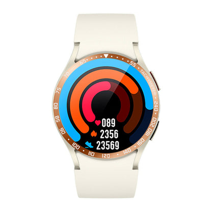 For Samsung Galaxy Watch6 Classic 47mm Watch Stainless Steel Bezel Insert Protective Ring Anti-scratch Adhesive Cover (Type E)